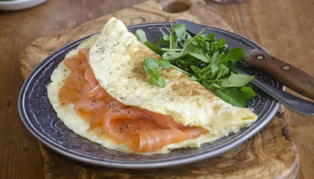 OEUFS AU PLAT SAUMON