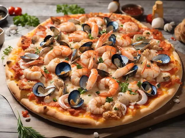 PIZZA FRUIT DE MER MOYENNE