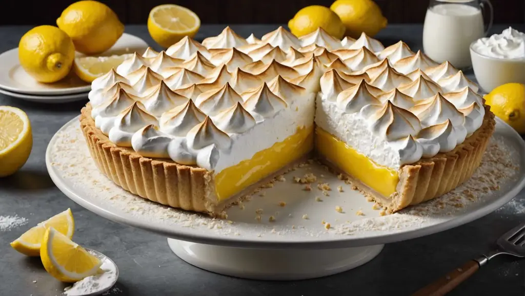Tarte meringuée citron 